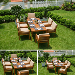 Chaise de jardin contemporaine en rotin pour l'extérieur, pliable, éco-responsable, avec structure en bois massif, idéale pour restaurant, hôtel, cuisine, cour, villa - Product Image 3