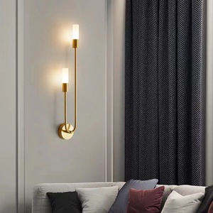 Estilo nórdico dos cabezas <span class=keywords><strong>Converse</strong></span> oro colgante pared luz Led luces de pared para el hogar - Product Image 5