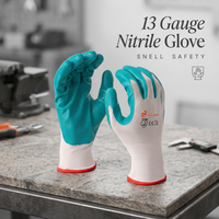 Gants de sécurité en nitrile à prix compétitif, respirants et à adhérence ferme, pour la manutention de matériaux de construction