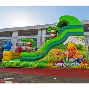 Outdoor giant party jumper bounce house toboggan gonflable inflatable dino slide for kids - Product Image 3