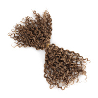 Precio de fábrica al por mayor SDD Raw Indian Boho Hair 18 "Boho trenzas cabello humano rizado profundo rizado cabello humano a granel para trenzar