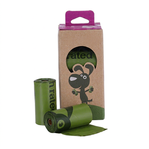 Premium Heavy Duty Biodegradable Dog Poop Bags Coffee Scented Anti Break Opaque Waste Refill Roll - Product Image 1