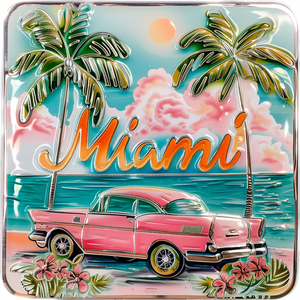 All'ingrosso moda varietà di stili USA Miami metallo magnete per il frigorifero di personalizzazione del turismo magneti da frigorifero - Product Image 6