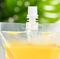 En stock – Pochettes souples en plastique de 50 ml avec bec verseur, résistantes à l'humidité, pour jus et eau, emballage transparent avec buse