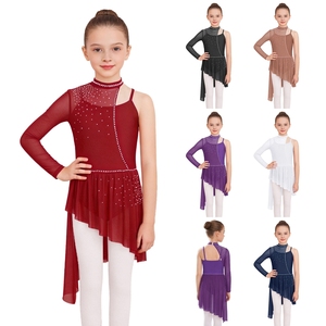 6-16 Kids Girls Competitive Hip Hop <b>Dance</b> Lyrical <b>Dance</b> <b>Dresses</b> Dancewear For Performances Stage Shows <b>Dance</b> Competitions - Product Image 1