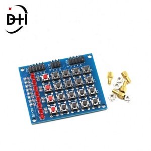 คีย์บอร์ดเมทริกซ์ 4x4 โมดูลแผงปุ่มกด 4*4 พร้อมสวิตช์เมมเบรน ปุ่มกดพร้อมไฟ LED แผงควบคุม MCU ชุด DIY สำหรับ Arduino - Product Image 6