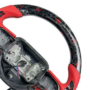 Volant en fibre de carbone personnalisé pour Dodge Charger Challenger <span class=keywords><strong>SRT</strong></span> <span class=keywords><strong>Hellcat</strong></span> 2014-2023 et Jeep Grand Cherokee Trackhawk - Product Image 4