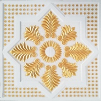 Plafond en gypse coloré 60x60mm, design 3D, décoration d'intérieur