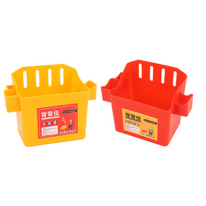 Back Tool Waist Box Double Compartment Thickened Construction Site Nail Pocket Portable Plastic Toolbox - Product Image 3