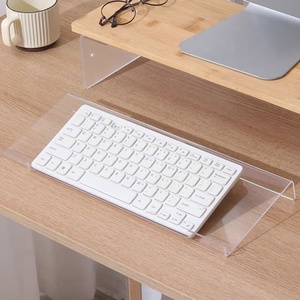<span class=keywords><strong>Support</strong></span> de <span class=keywords><strong>clavier</strong></span> universel en acrylique transparent, <span class=keywords><strong>support</strong></span> de bureau inclinable avec bande antidérapante pour la maison et le bureau - Product Image 3