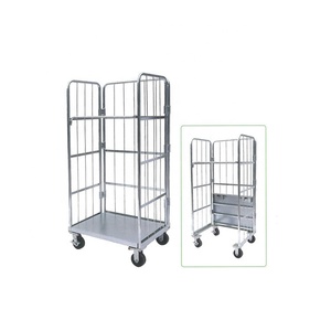 परिवहन हैंडलिंग उपकरण पिंजरे गोदाम ग्रिड लॉजिस्टिक्स ट्रॉली - Product Image 6