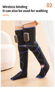 Masajeador de Piernas por Compresión de Aire Caliente, Máquina de <span class=keywords><strong>Masaje</strong></span> para Pies y Pantorrillas, 3 Modos, 3 Intensidades Ajustables - Product Image 3