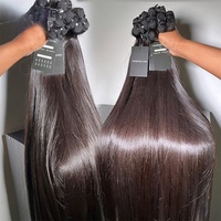 Lot de Cheveux Humains Vierges Bruts Non Transformés de Birmanie, Donneur Unique Naturel. Cheveux Vierges Bruts Non Transformés 100% Alignés sur la Cuticule, Origine Cambodgienne