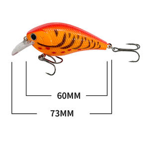 เหยื่อปลอมแบบลอยน้ำ FUN Lure รุ่น Small Fat Hard Bait ตะขอสแตนเลส 60 มม./9.4 กรัม สำหรับตก<span class=keywords><strong>ปลา</strong></span>ในน้ำจืด/น้ำเค็ม <span class=keywords><strong>ปลา</strong></span>แบส <span class=keywords><strong>ปลา</strong></span>ไพค์ <span class=keywords><strong>ปลา</strong></span><span class=keywords><strong>คา</strong></span><span class=keywords><strong>ร์</strong></span>พ - Product Image 3