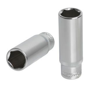 ULTIME®1/4 \ "Drive 6 points Long Socket 10 mm Finition chromée Douilles profondes de qualité bricolage pour réparation Support OEM personnalisable - Product Image 1