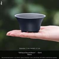 Mini pots de fleurs en résine pour succulentes, design minimaliste à base d'eau, pour usage au sol dans les centres commerciaux, jardinières durables pour cactus et bonsaïs