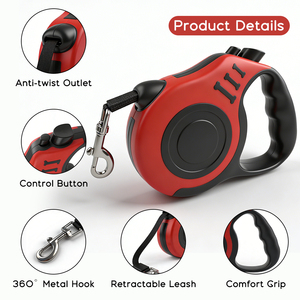 Guinzaglio Retrattile Resistente per Cani con Dispenser Rapido per Sacchetti Igienici e Ciotola Portatile - Materiale ABS+Nylon per Passeggiate Facili - Product Image 3