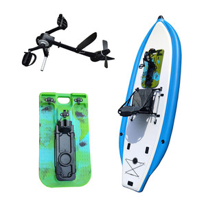 Tabla de Paddle Inflable de 3 Cámaras con Pedales Metálicos, Kayak Individual para Pesca en Lagos y Ríos - Product Image 5