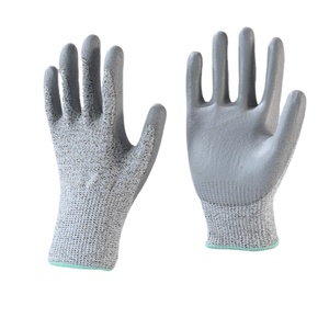 Guantes de Trabajo Resistentes a Cortes con Recubrimiento de Resina de <span class=keywords><strong>PU</strong></span>, Forro de HPPE, Certificación EN388/ANSI, Venta al Por Mayor de Fábrica, OEM - Product Image 5