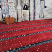 Rouleau de tapis de prière de haute qualité Prix Design Masjid Blue Masjid Mosquée Tapis Rouleau