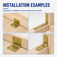 Support d'étagère en métal en forme de T, équerre décorative d'angle, support de chaise en bois, goujon de fixation