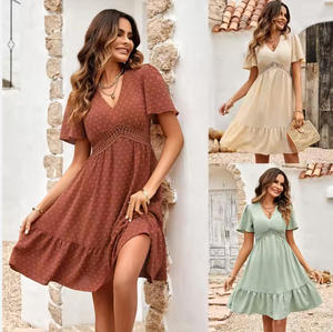 Abbigliamento personalizzato all'ingrosso a basso prezzo da donna vestito di seconda mano vestito da donna t-shirt due pezzi abbigliamento - Product Image 5