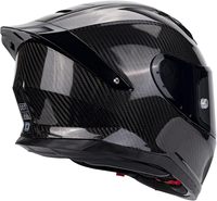 Casque de moto sport touring intégral en fibre de carbone avec spoiler, poches pour haut-parleurs Bluetooth, fabriqué en Chine