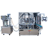 Machine de remplissage et de scellage automatique rotative pour boissons, miel, huile, sauces, confitures, gelées, yaourts en gobelets plastiques de 200 ml