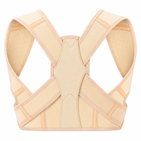 Correcteur de posture réglable avec support dorsal et patch en cuir personnalisé, redresseur d'épaules respirant pour l'alignement de la colonne vertébrale