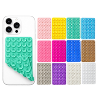 Support universel pour téléphone à ventouse double face en silicone, support de téléphone multifonctionnel en silicone avec 40 ventouses