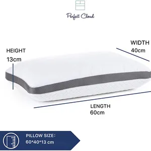 CertiPUR-US Standard Memory Foam Pillow For Heathy Sleeping Gel Memory Foam Pillow