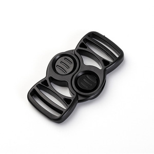 Black <b>Plastic</b> <b>Sliding</b> Buckle 25mm Inner Diameter Durable For Bags Backpacks School Bags Adjustable Webbing Buckles - Product Image 2