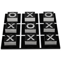 Jeu de Tic Tac Toe en acrylique, plateau transparent avec des croix et des points, décoration de table moderne, jouet pour enfants et adultes, cadeau