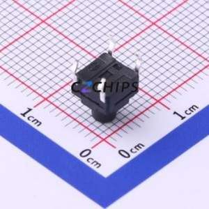 TS-1010GD-BR07026 Tactile Switch Through hole Component (THT) Switch Single Pole Single Throw Round Button 2.6N Through Hole - Product Image 2