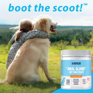 Pastillas para masticar con calabaza para perros, suplemento de fibra de probiotica para perros, con probióticos, de glándula Anal, muestra gratis - Product Image 2