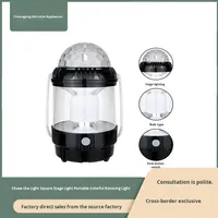 Nouvelle Lampe de Camping Portable LED ABS Transfrontalière, Carrée, Colorée, Rotative, d'Urgence, Multifonction, avec Batterie au Lithium, IP65