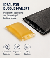 JCXC Chine Bloc de colle thermofusible jaune sensible à la pression pour l'étanchéité des sacs à bulles en plastique, adhérence fiable, matière première d'emballage