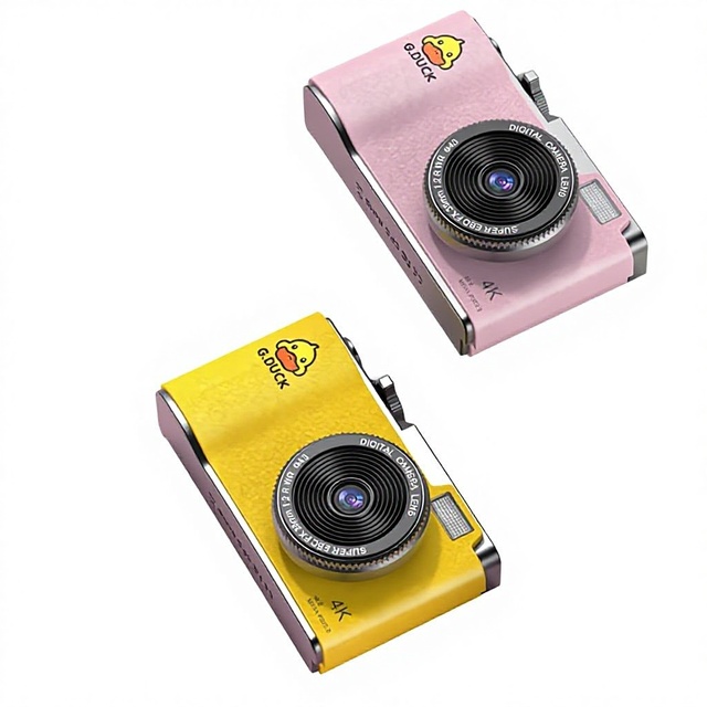 New Style Little Yellow Duck CCD Student Camera Dual Camera Selfie Portable Retro Point-and-shoot Upload Phone High-appearance
