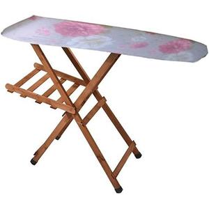 Asse da Stiro Portatile SIRIO in Legno Scuro, Design Pieghevole e Regolabile per Uso Domestico, Include Copriasse da Stiro per Armadio - Product Image 3