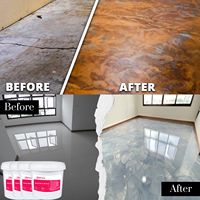 Résine époxy métallique autolissante AB pour sols, peinture époxy haute performance, revêtement de sol en béton, kits de résine d'apprêt, prix