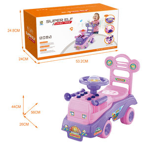 儿童趣味卡通滑动婴儿学步车童车自行车三轮车骑在女孩男孩的车上 - Product Image 5