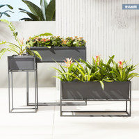 Support de fleurs, structure grimpante, jardinage en plein air, balcon carré, cour, pot de fleurs, bac à fleurs, support de plantes, revêtement en poudre