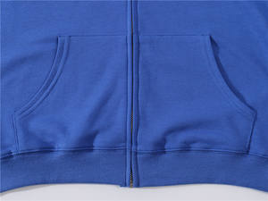 Sweat à capuche unisexe personnalisé avec logo, en molleton bouclé épais 300 GSM, zippé, coupe oversize, écologique, style streetwear décontracté, mode hiver - Product Image 4