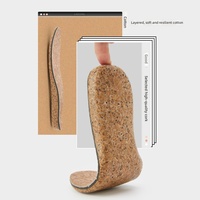Semelles intérieures confortables en liège naturel pour le sport, absorption des chocs, respirantes, coussin en PU, unisexe, pour la course à pied, la marche, orthopédiques