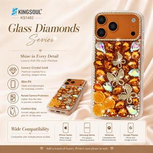 เคสโทรศัพท์หรูหราประดับคริสตัลและเพชรเทียม พร้อมตกแต่งลายดอกไม้ ป้องกันการกระแทก ผลิตจาก TPU ใส สำหรับ iPhone Samsung Motorola Google - Product Image 4