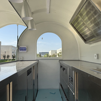 Food Truck Entièrement Équipé, Stand Alimentaire Mobile, Remorque de Restauration Mobile avec Cuisine Complète pour Franchises et Événements.