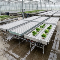 Étagère de culture mobile à plusieurs niveaux en alliage d'aluminium pour plantes d'intérieur, grande serre pour agriculture verticale