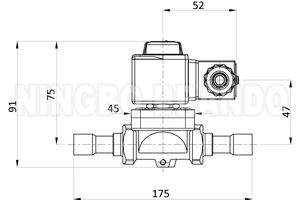 วาล์วโซลินอยด์ทำความเย็นแบบ <span class=keywords><strong>2</strong></span> ทาง NC ขนาด 1078/6 3/4 นิ้ว พร้อมขั้วต่อ ODS และคอยล์ HM2 รุ่น 1078/4A6 1078/4A7 ใช้ไฟ 220V AC - Product Image 2