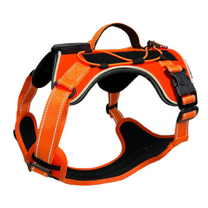 Led Illuminated Dog Vest Orange Oxford Cloth Chest Strap For Night Safety <b>Pet</b> <b>Carrier</b> - Product Image 3