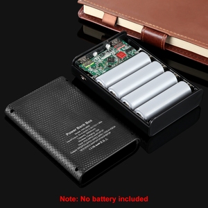 DIY 4x rechargeable <span class=keywords><strong>18650</strong></span> 21700 QC PD FCP AFC 22.5W boîtier d'alimentation à charge rapide 15W boîtier de banque d'alimentation à charge sans fil pour 10000mah - Product Image 4
